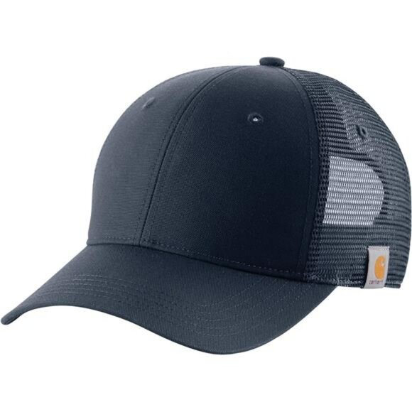 Mens Canvas Mesh Back Baseball Cap Adjustable Breathable Outdoor Work Hat - Picture 1 of 5